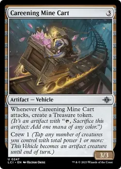 CAREENING MINE CART x4 mtg NM Lost Caverns of Ixalan 4 Unc - Image 1