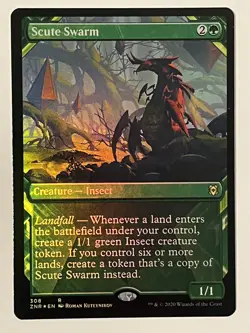 Scute Swarm (Showcase) Zendikar Rising Foil MTG NM - Image 1