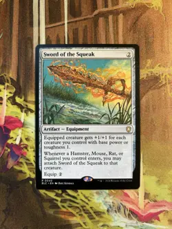 1x Sword of the Squeak NM Eng MTG - Bloomburrow Commander - Image 1