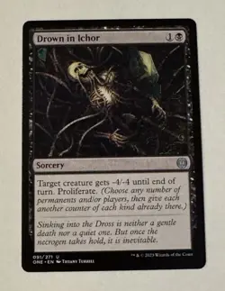 MTG Drown in Ichor - Phyrexia All Will Be One LP - Image 1