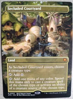 Secluded Courtyard - Special Guests (SPG) - Borderless Mythic Reg -NM- Fr Sh - Image 1