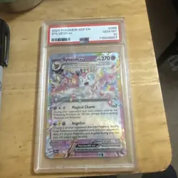 Pokemon Sylveon EX TCG Surging Sparks 2024 Holo Double Rare Card 086/191 PSA 10 - Image 1