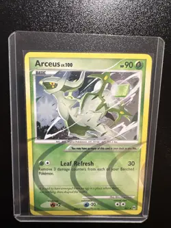Arceus AR2 (Grass Plate) Pokemon Card (Holo) Moderately Played - Image 1