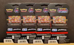 Pokemon Phantasmal Flames Art Sleeved Booster Packs x4 ** NEW ** - Image 2