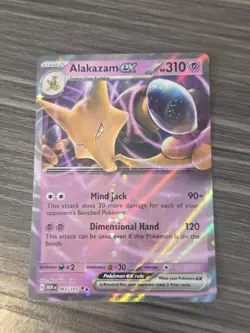 Pokemon TCG Scarlet & Violet Alakazam EX #65/165 MEW 151 Mint 065/165 - NM! - Image 1