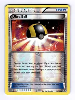 Ultra Ball XY - Roaring Skies #93 (2015) Uncommon Reverse Holo NM Pokemon - Image 1