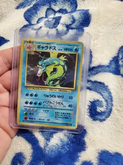 Gyarados 130 Japanese Base Set Holo Rare Pokemon Heavy Play - Image 1