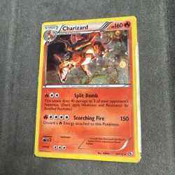 Charizard Pokemon 2013 BW Legendary Treasures COSMOS Holo 19/113 - SWIRL - Image 3