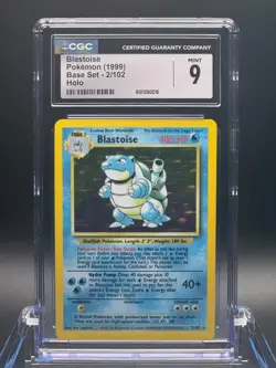 CGC 9 MINT ✨ - Blastoise 2/102 Base Set Holo - 1999 Pokemon - Image 1