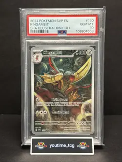 2024 Pokemon Svp En-Sv BSP Sfa Illustration Coll Kingambit #130 PSA 10 - Image 1