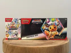 Pokemon TCG: Scarlet & Violet Prismatic Evolutions Surprise Box & Booster Bundle - Image 1