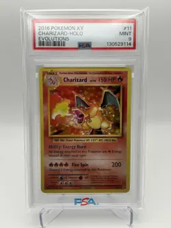 2016 POKEMON XY EVOLUTIONS #11 CHARIZARD-HOLO PSA 9 - Image 1