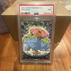 1999 Topps Pokemon T.V. Venusaur #3 PSA MINT 9 - Image 1