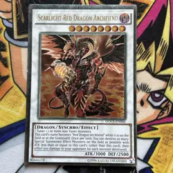 Scarlight Red Dragon Archfiend DOCS-EN046 Ultimate Rare LP Unlimited Ed Yu-Gi-Oh - Image 1
