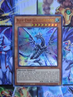 Yu-Gi-Oh Blue-Eyes Solid Dragon LDS2 - EN014 Ultra Rare 1st Edition NM - Image 1