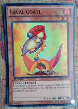 Yu-Gi-Oh Card Super Rare HA06-EN035 Laval Coatl 1st Edition - Image 1