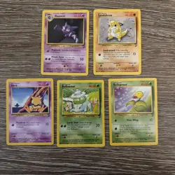 5x Pokemon Cards Wotc Vintage Card Bundle BASE SET 2 (16) - Image 1