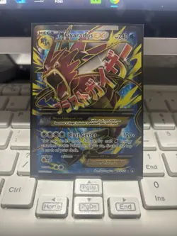 Pokemon M Gyarados EX TCG Full Art Holo Ultra Rare Card 115/122 Breakpoint LP - Image 1