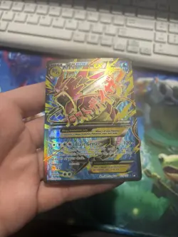 Pokemon M Gyarados EX TCG Full Art Holo Ultra Rare Card 115/122 Breakpoint LP - Image 4