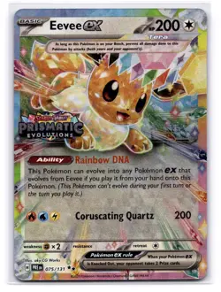 Eevee ex - (Prismatic Evolutions Stamp) Promo Miscellaneous Cards & Products - Image 1