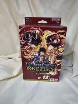 One Piece Card Game The Three Brothers Ultra Deck ST13- Factory Sealed- ON HAND - Image 1