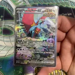 Roaring Moon EX SIR 251/182 Paradox Rift Pokemon TCG NM Pokemon card - Image 1