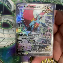 Roaring Moon EX SIR 251/182 Paradox Rift Pokemon TCG NM Pokemon card - Image 5