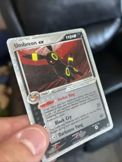 Umbreon ex 112/115 EX Unseen Forces 2005 Holo Rare Pokemon Card TCG Played - Image 3