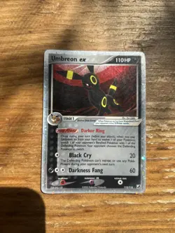 Umbreon ex 112/115 EX Unseen Forces 2005 Holo Rare Pokemon Card TCG Played - Image 4