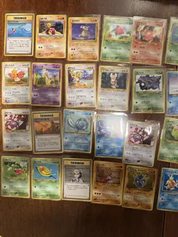 Vintage 1996 POKEMON Pocket monster Lot 104 Cards Good Condition Cards Japanese - Image 3