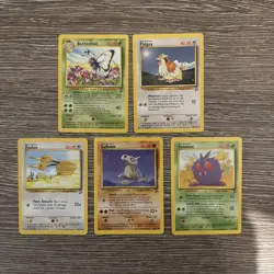 5x Pokemon Cards Wotc Vintage Card Bundle BASE SET 2 (9) - Image 1