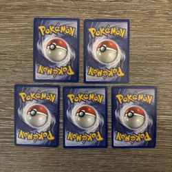 5x Pokemon Cards Wotc Vintage Card Bundle BASE SET 2 (9) - Image 2