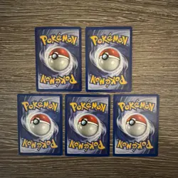5x Pokemon Cards Wotc Vintage Card Bundle BASE SET 2 (8) - Image 2