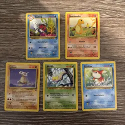 5x Pokemon Cards Wotc Vintage Card Bundle BASE SET 2 (6) - Image 1