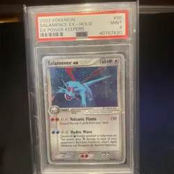 PSA 9 Salamence Ex Holo 96/92 Power Keepers 2007 Pokemon Card - Image 1