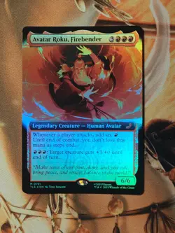 Avatar Roku, Firebender (Extended Art) - Avatar: The Last Airbender -foil -nm - Image 1