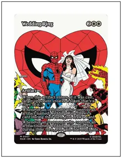 1x Wedding Ring, Borderless Art, Magic MTG NM - Image 1