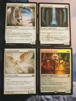 4x MTG Angel Tribal Creature Spells! Rare + Foil! NM Mint! Ships Fast! - Image 1