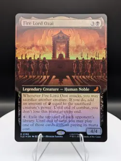 Fire Lord Ozai (Borderless) FOIL: Avatar ATLA: Eternal MTG (NM) - Image 1