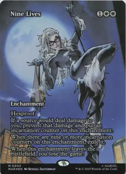 Nine Lives (Borderless) - FOIL - M Marvel Universe Eternal-Legal 3 - MTG - Image 1