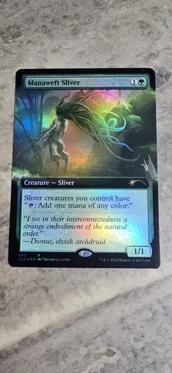 Manaweft Sliver (Extended Art) Secret Lair Drop Foil Creature Rare MTG NM - Image 1