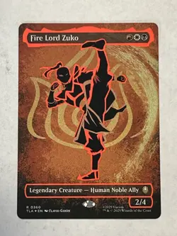 Fire Lord Zuko (Borderless) (Neon Ink Foil) Avatar: The Last Airbender Foil - Image 1