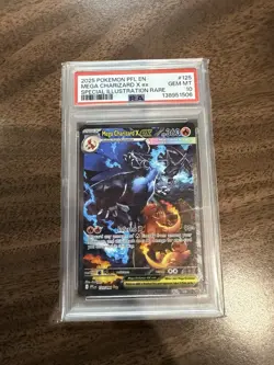 2025 POKEMON PHANTASMAL FLAMES 125 MEGA CHARIZARD SPECIAL ILLUSTRATION PSA 10 - Image 1