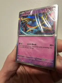 Pokemon TCG Phantasmal Flames Zacian Pre-Release Stamped Promo 015 SEALED - Image 2
