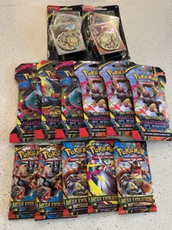 Pokemon Phantasmal Flames Booster Packs Sealed X8 Packs And 5 Mega Evolution. - Image 1
