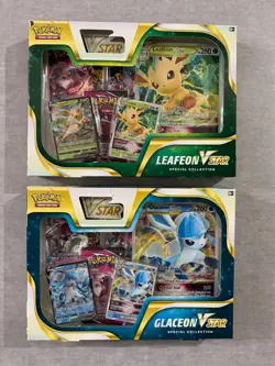 Pokemon Leafeon & Glaceon VSTAR Special Collection NEW SEALED (Damaged Boxes) - Image 1