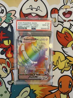 2020 Pokemon Rebel Clash Copperajah VMAX Secret #199/192 PSA 10 - Image 1