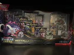 2x Pokemon Paldean Fates Great Tusk Iron Threads Ex Premium Collection READ DESC - Image 1