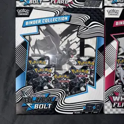 Pokemon Black Bolt & White Flare Binder Collections & Poster Collection Bundle - Image 2