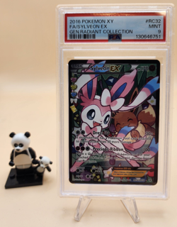 2016 POKEMON XY GENERATIONS RADIANT COLL #RC32 FULL ART/SYLVEON EX PSA 9 - Image 1